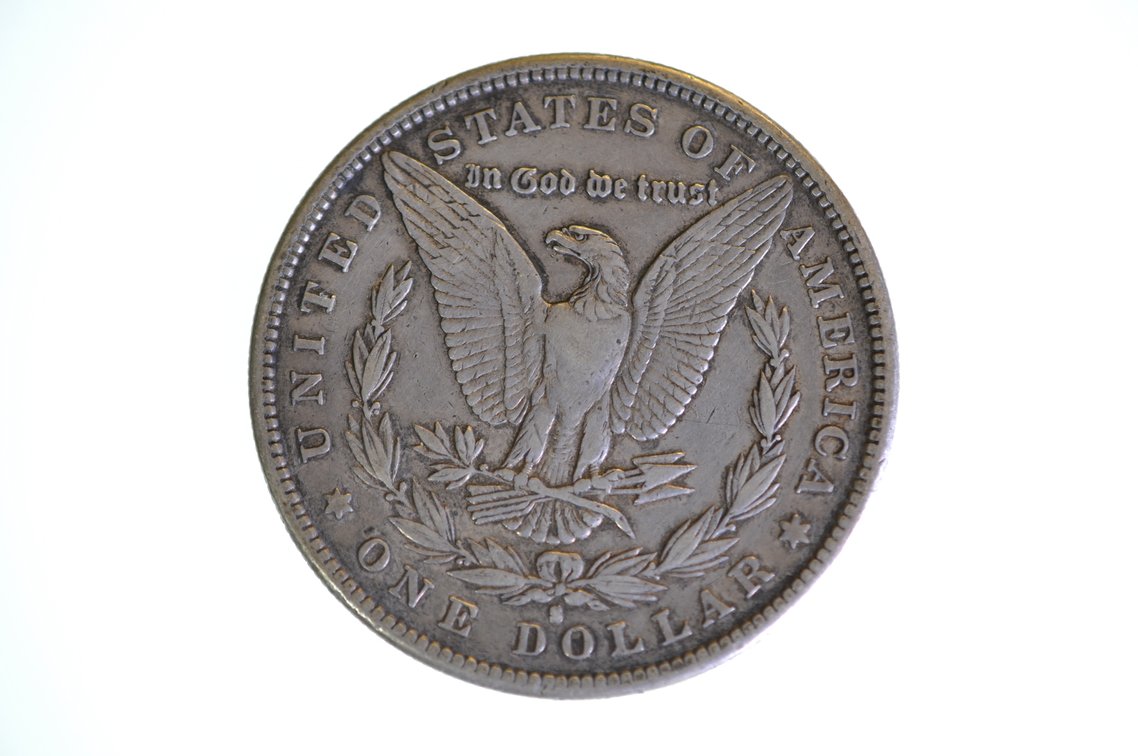 1886 SIlver Morgan Dollar San Francisco, photo 2 of 2