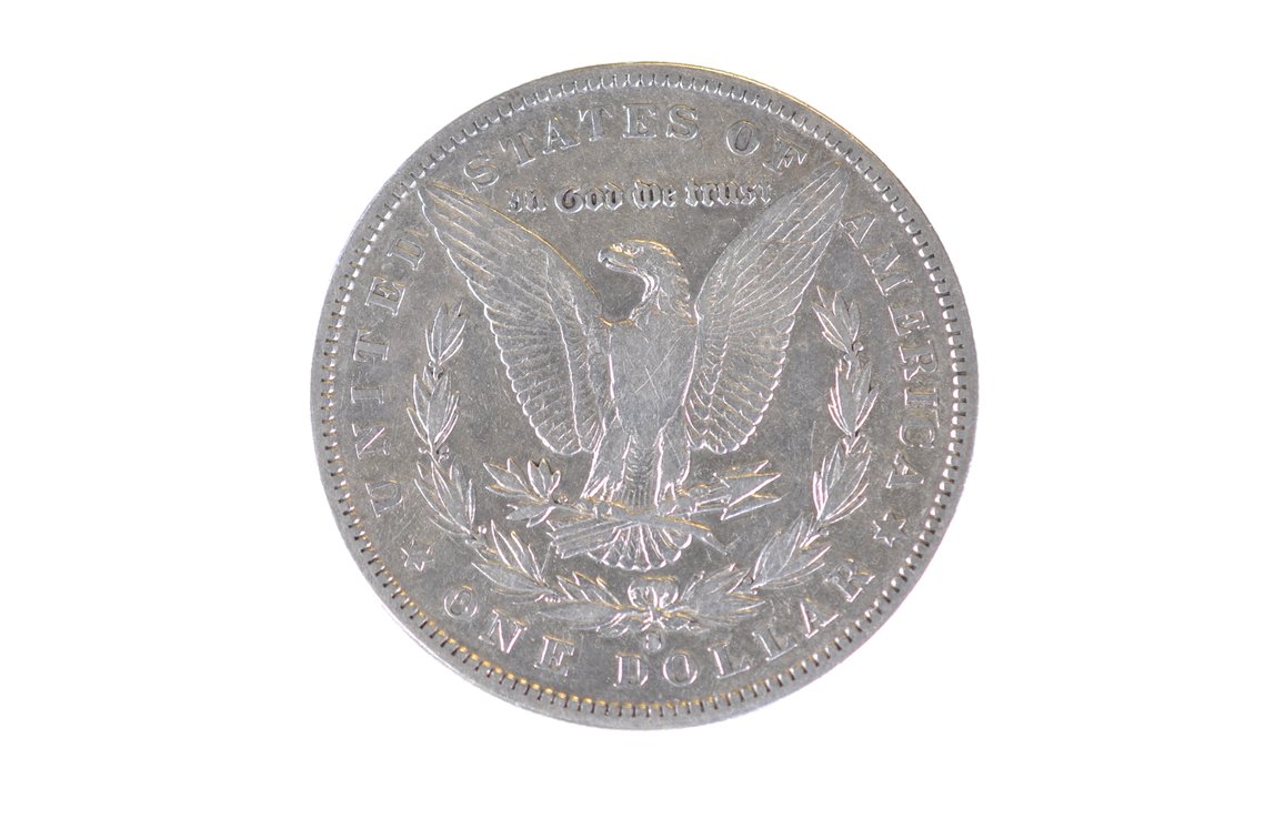 1889 Silver Morgan Dollar San Francisco, photo 2 of 2