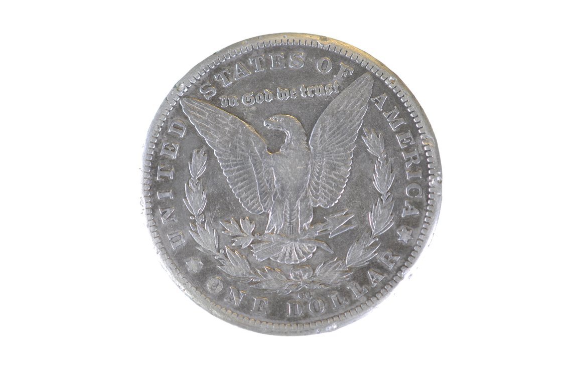 1889 Silver Morgan Dollar Carson City, photo 2 of 2