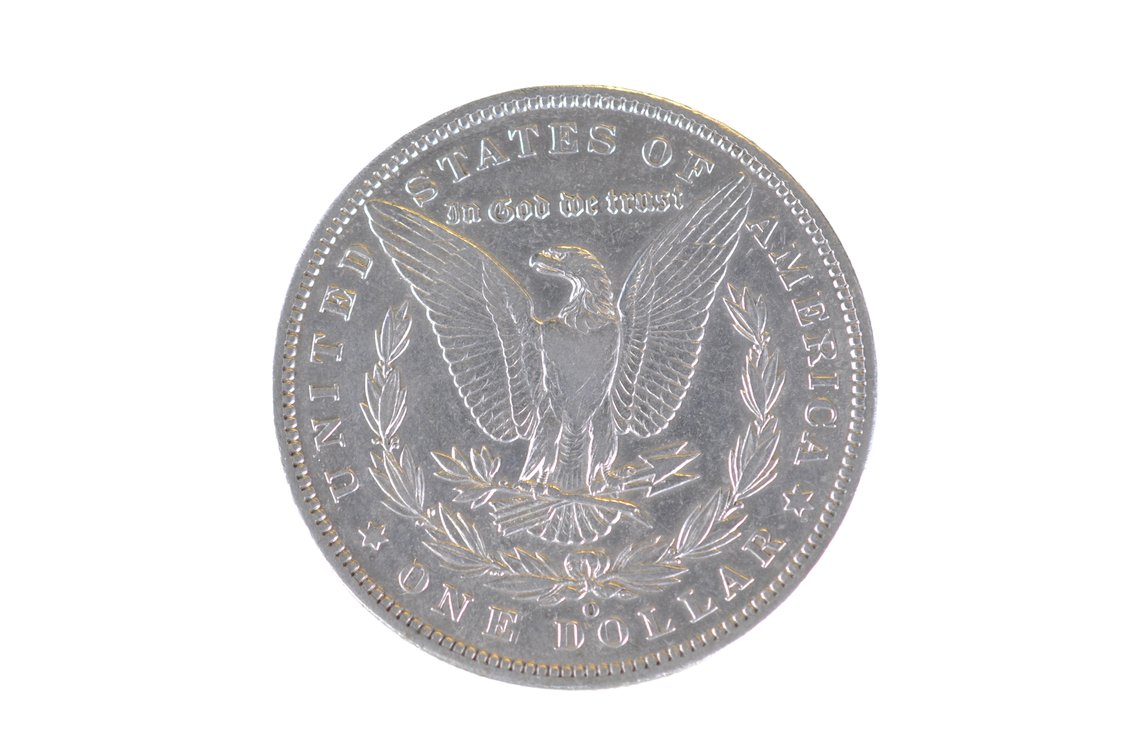 1889 Silver Morgan Dollar New Orleans, photo 2 of 2