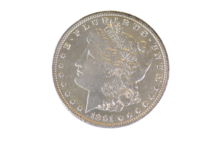 1891 Silver Morgan Dollar Carson City