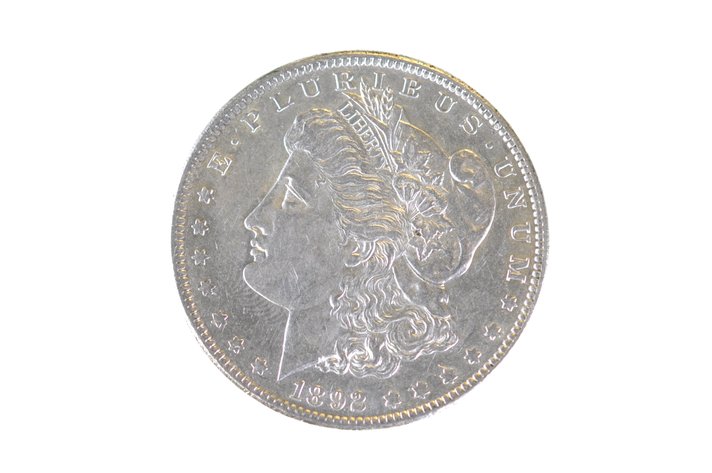 1892 Silver Morgan Dollar Philadelphia