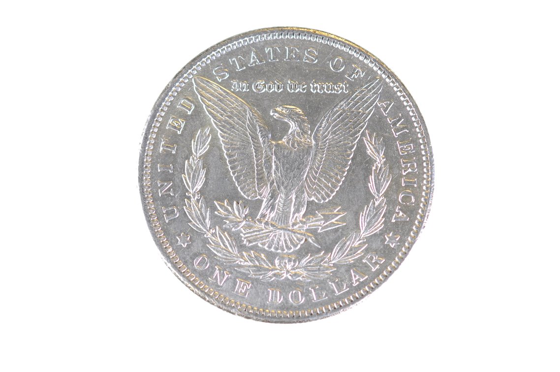 1892 Silver Morgan Dollar Philadelphia, photo 2 of 2