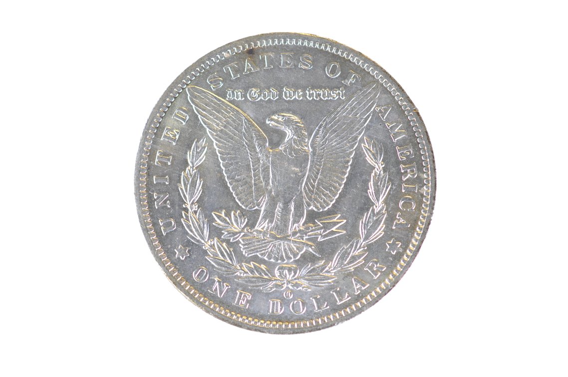 1891 Silver Morgan Dollar New Orleans, photo 2 of 2