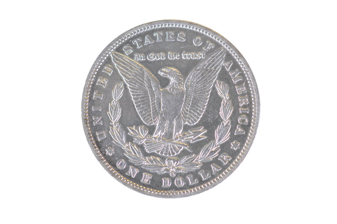 1892 Silver Morgan Dollar New Orleans, photo 2 of 2