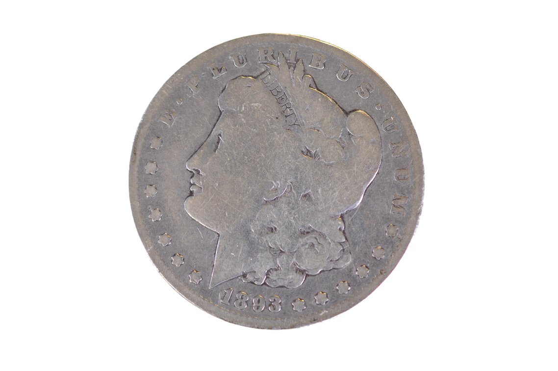 1893 Morgan Silver Dollar San Francisco, photo 2 of 4