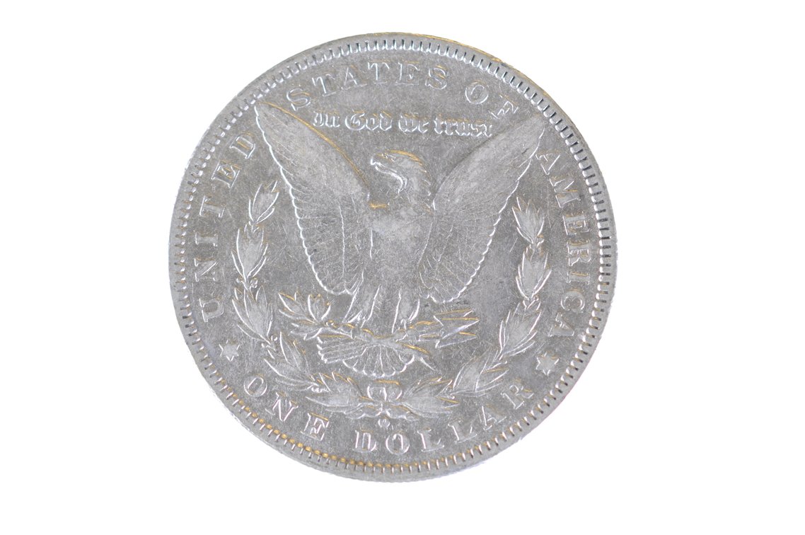 1896 Morgan Silver Dollar New Orleans, photo 2 of 2