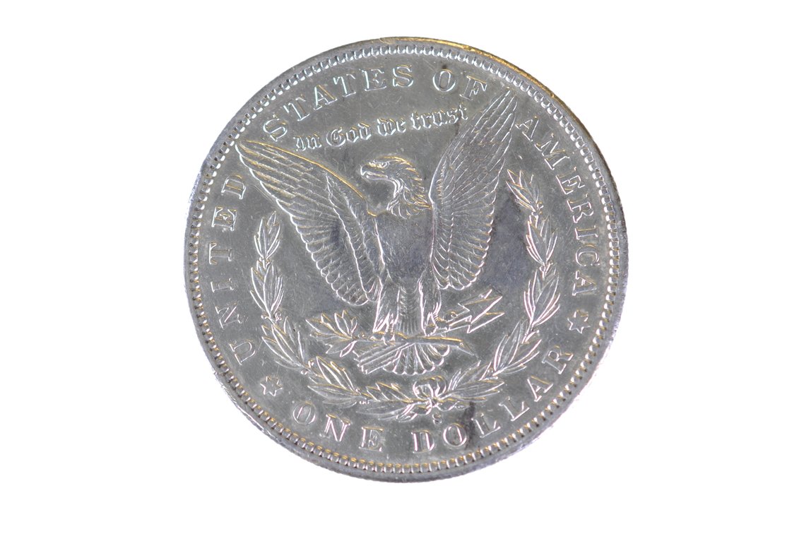 1896 Morgan Silver Dollar San Francisco, photo 2 of 2