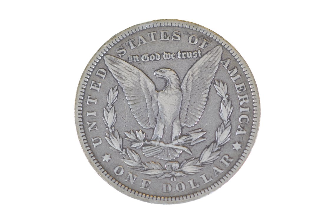 1895 Morgan Silver Dollar New Orleans, photo 2 of 2
