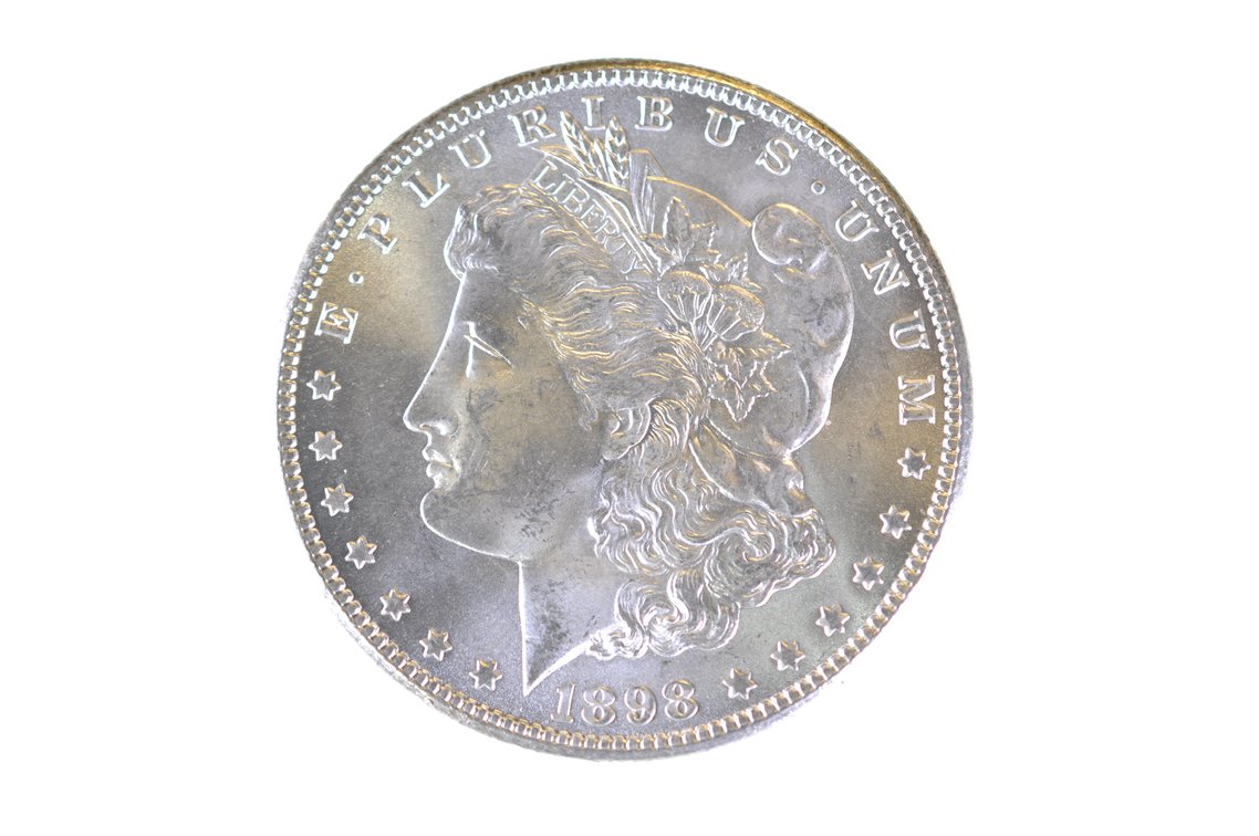 1898 Morgan Silver Dollar New Orleans, photo 2 of 3