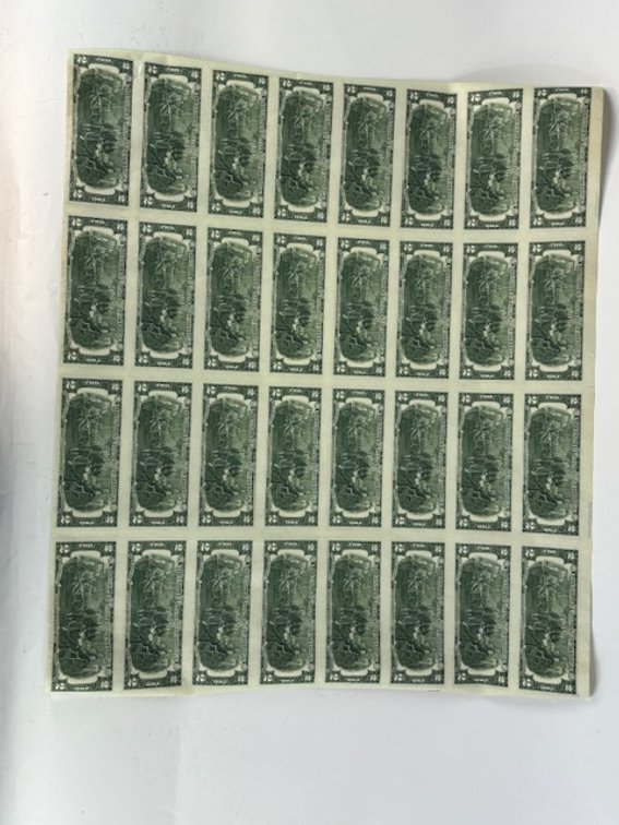 Sheet of Uncut Series of 1976 Two Dollars, photo 10 of 11