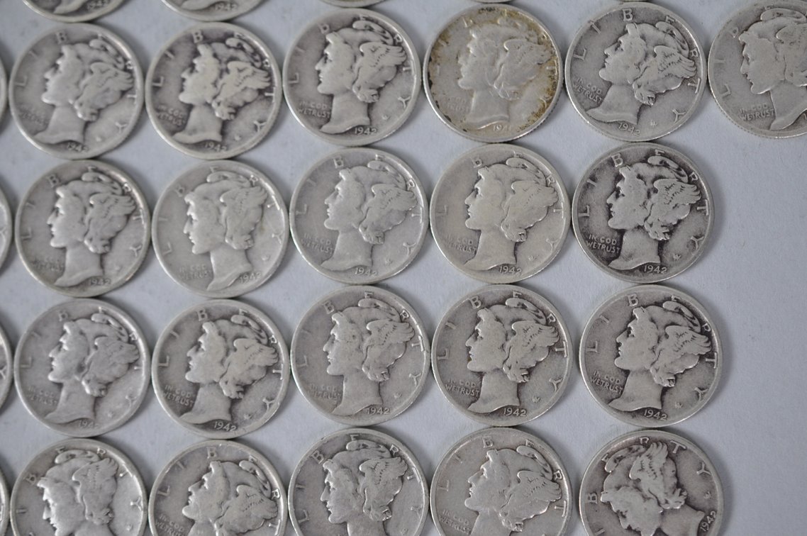 US Silver Dimes, photo 6 of 12