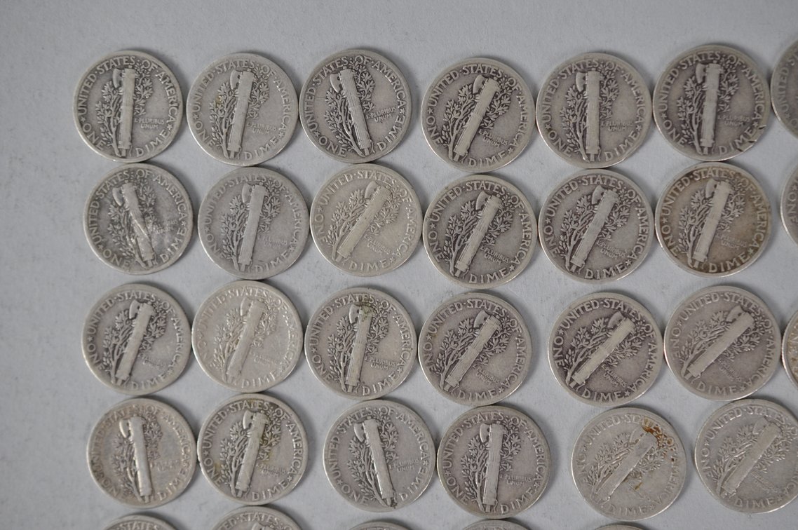 US Silver Dimes, photo 8 of 12