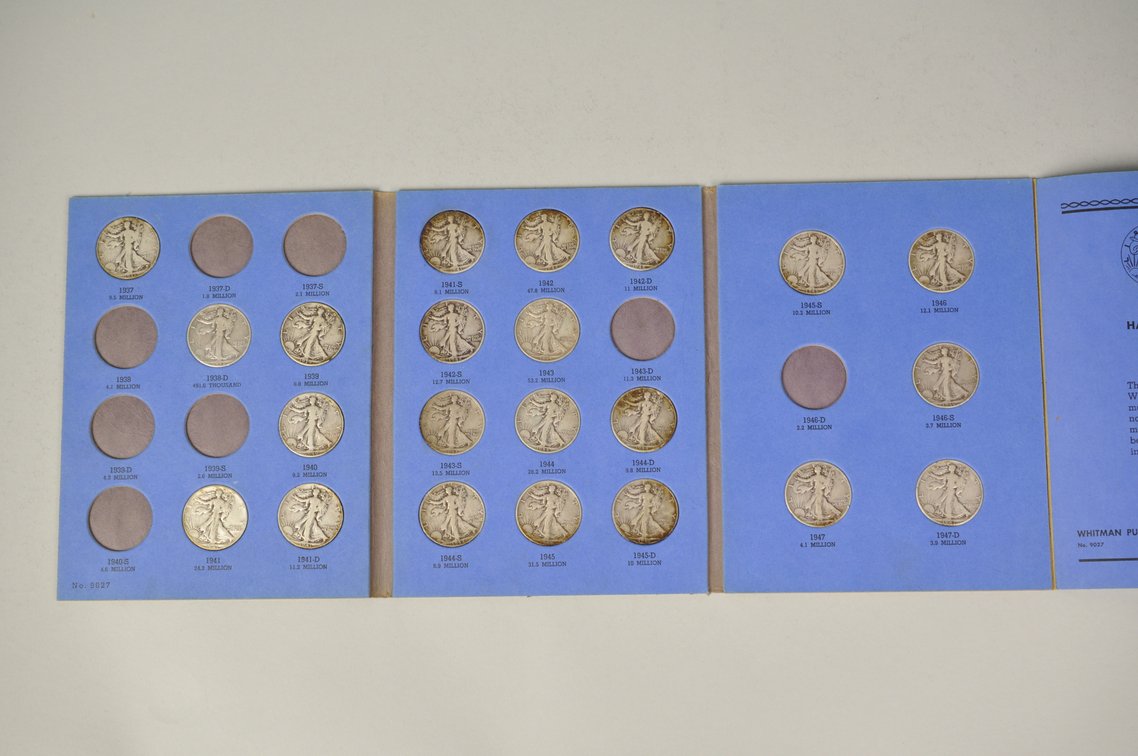Walking Liberty Halves Whitman Folder, photo 2 of 10