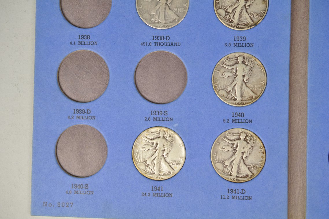 Walking Liberty Halves Whitman Folder, photo 6 of 10