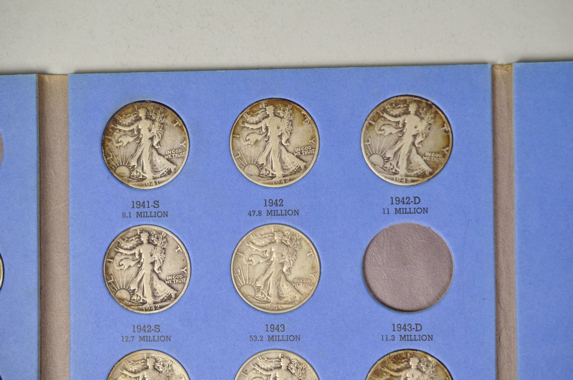 Walking Liberty Halves Whitman Folder, photo 7 of 10
