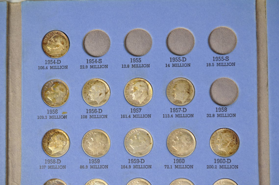 Roosevelt Dimes Whitman Folder, photo 7 of 10