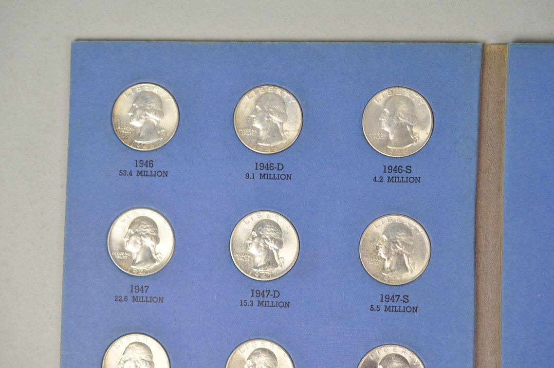 1946-1959 Washington Quarters in Whitman Folder, photo 4 of 12