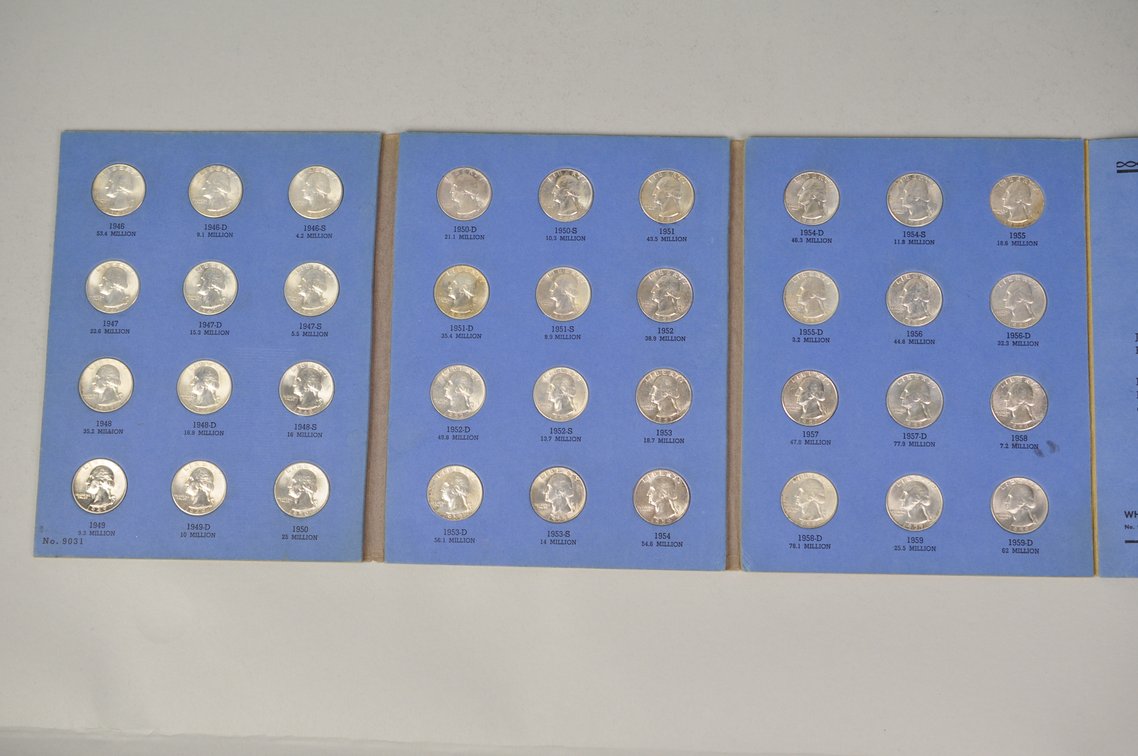 1946-1959 Washington Quarters in Whitman Folder, photo 2 of 12