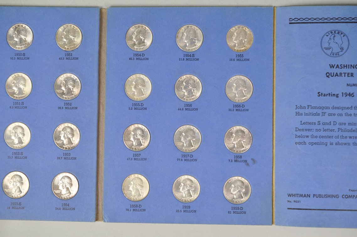 1946-1959 Washington Quarters in Whitman Folder, photo 9 of 12