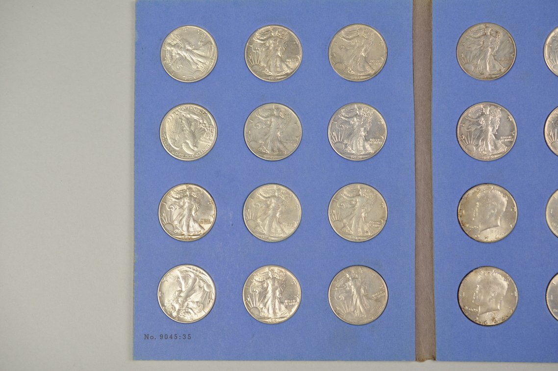 1936 to 1967 Silver Half Dollar Whitman Folder, photo 3 of 11