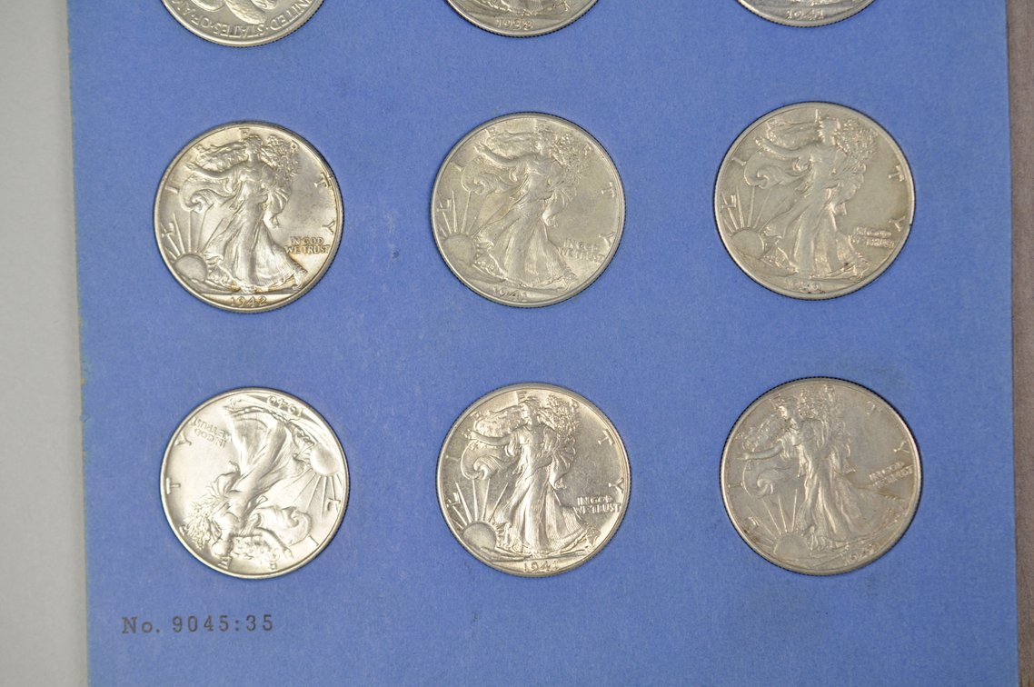 1936 to 1967 Silver Half Dollar Whitman Folder, photo 5 of 11