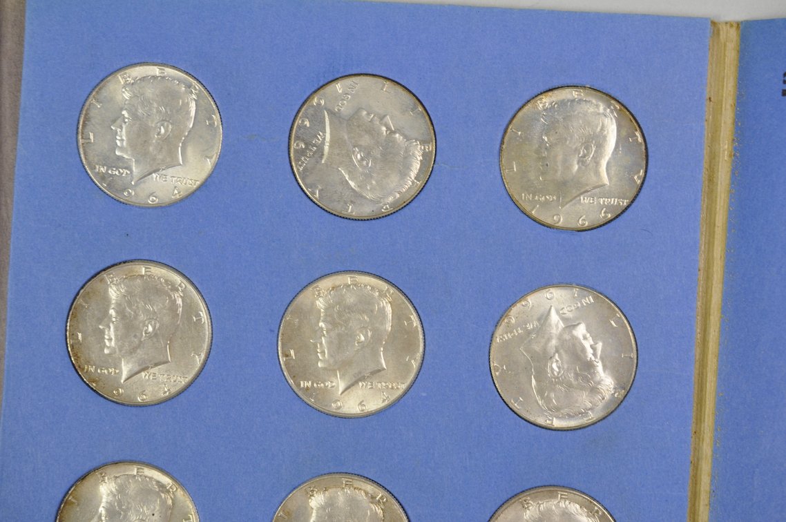 1936 to 1967 Silver Half Dollar Whitman Folder, photo 10 of 11