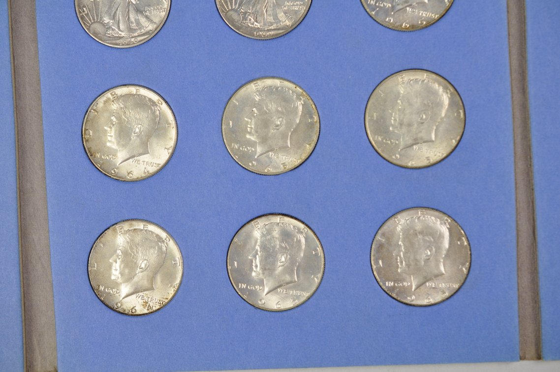 1936 to 1967 Silver Half Dollar Whitman Folder, photo 7 of 11