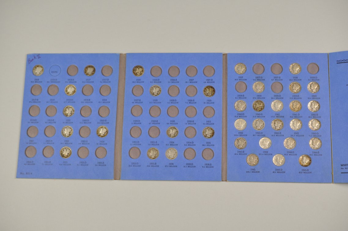 1916-1945 Mercury Dime Whitman Folders, photo 13 of 21