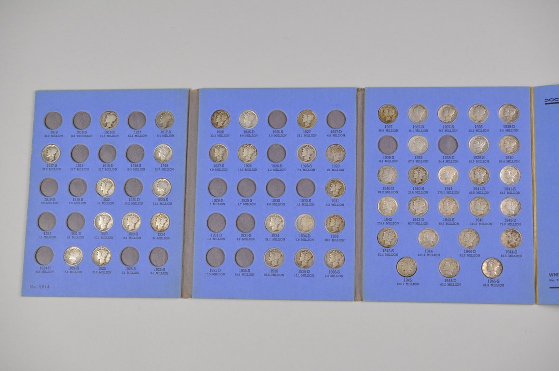 1916-1945 Mercury Dime Whitman Folders, photo 3 of 21