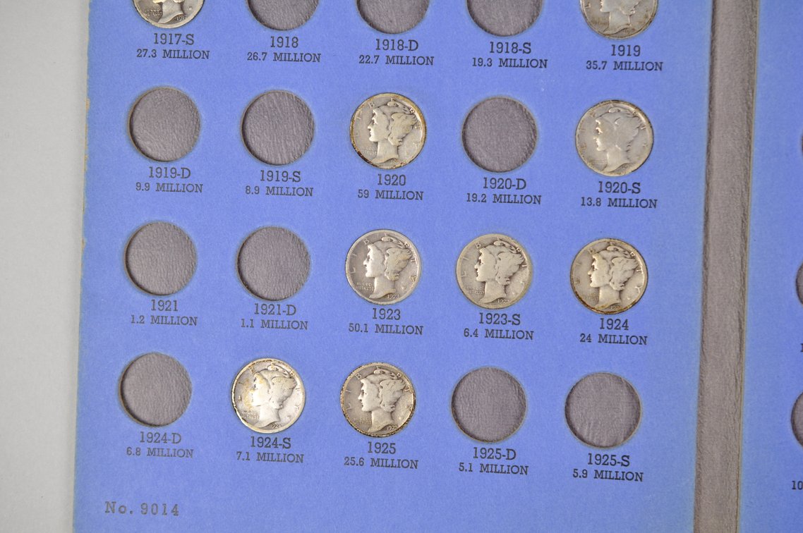 1916-1945 Mercury Dime Whitman Folders, photo 6 of 21