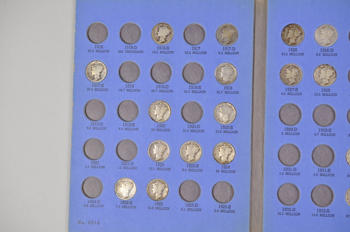 1916-1945 Mercury Dime Whitman Folders, photo 4 of 21