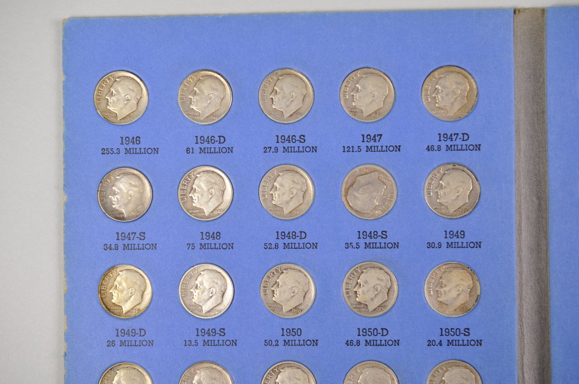 1946-1979 Roosevelt Dimes Whitman Folder, photo 4 of 11