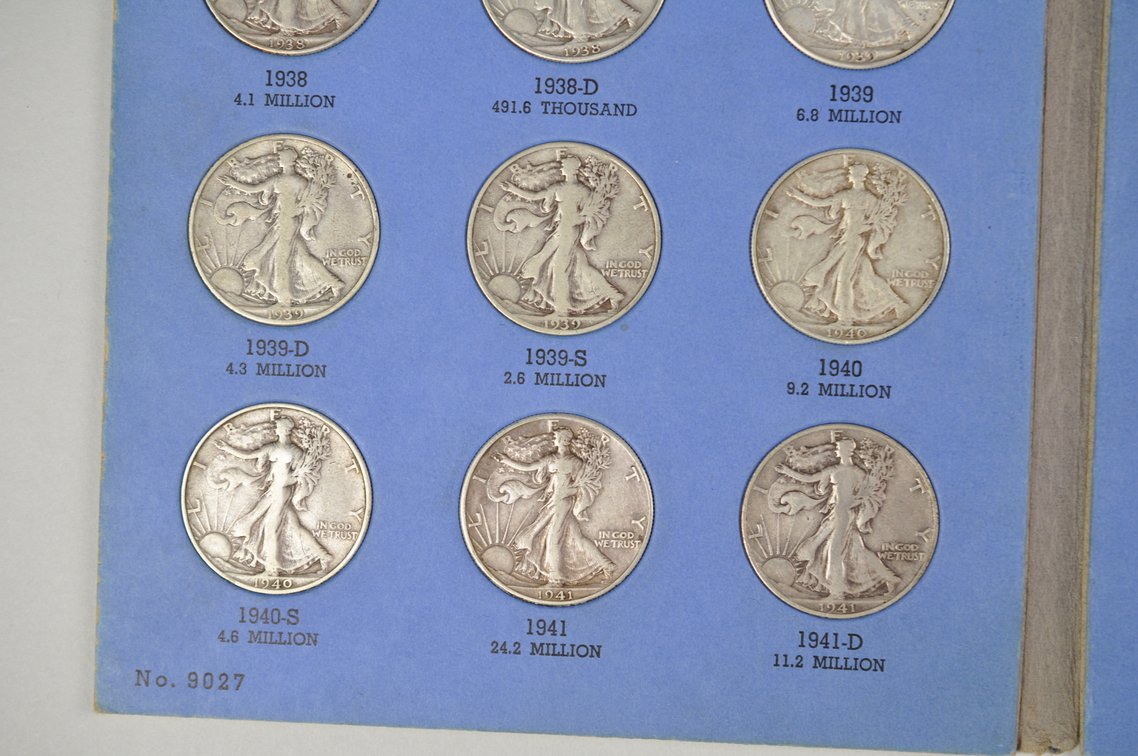 1937-1947 Walking Liberty Halves Whitman Folder, photo 5 of 11