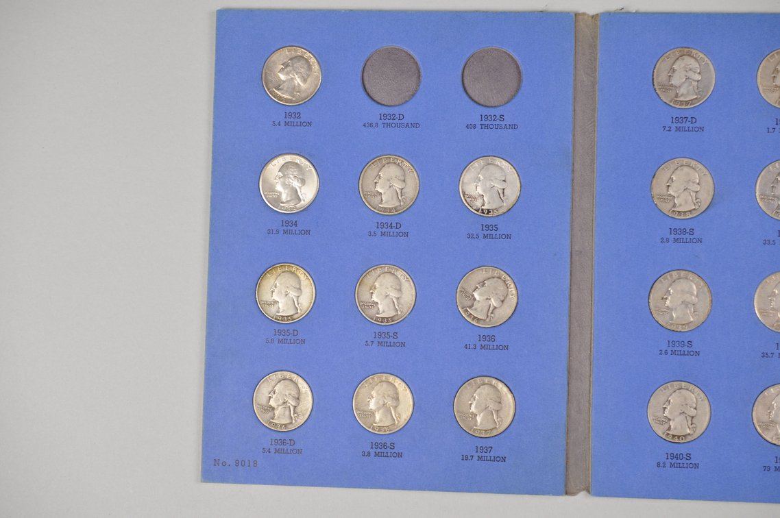 1932-1945 Washington Quarters Whitman Folder, photo 3 of 11