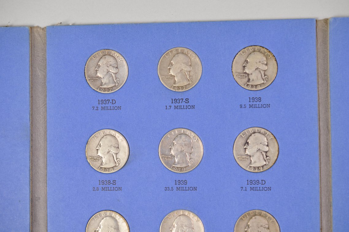 1932-1945 Washington Quarters Whitman Folder, photo 7 of 11