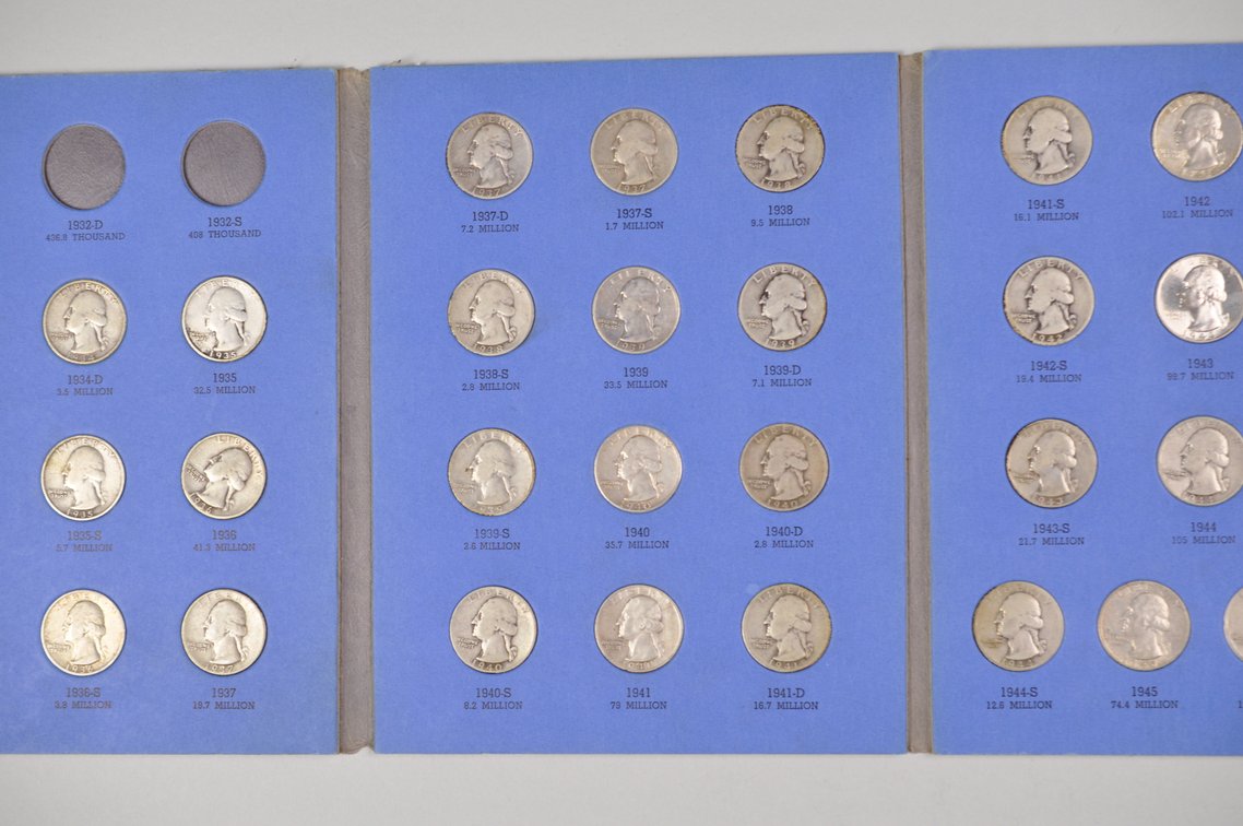 1932-1945 Washington Quarters Whitman Folder, photo 6 of 11