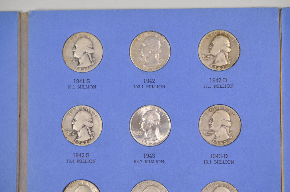 1932-1945 Washington Quarters Whitman Folder, photo 10 of 11
