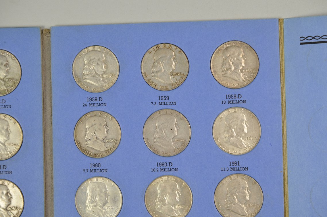 1948-1963 Franklin Half Dollars Whitman Folder, photo 9 of 11