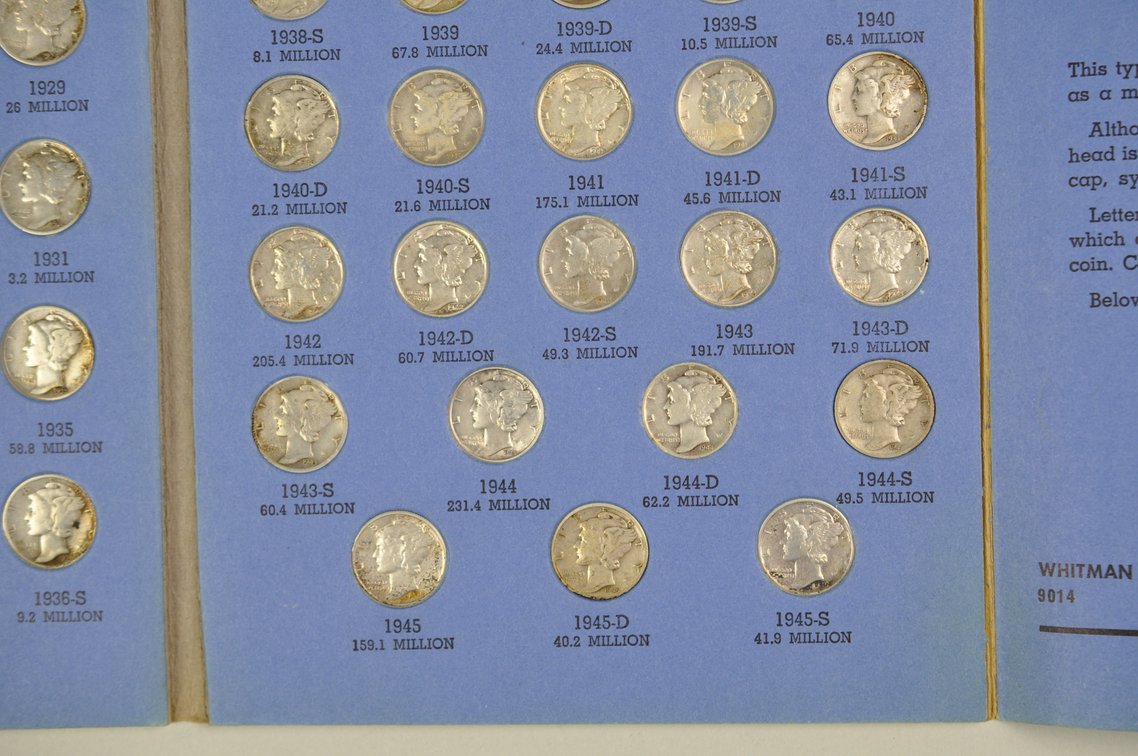 1916-1945 Mercury Dime Whitman Folder, photo 11 of 12