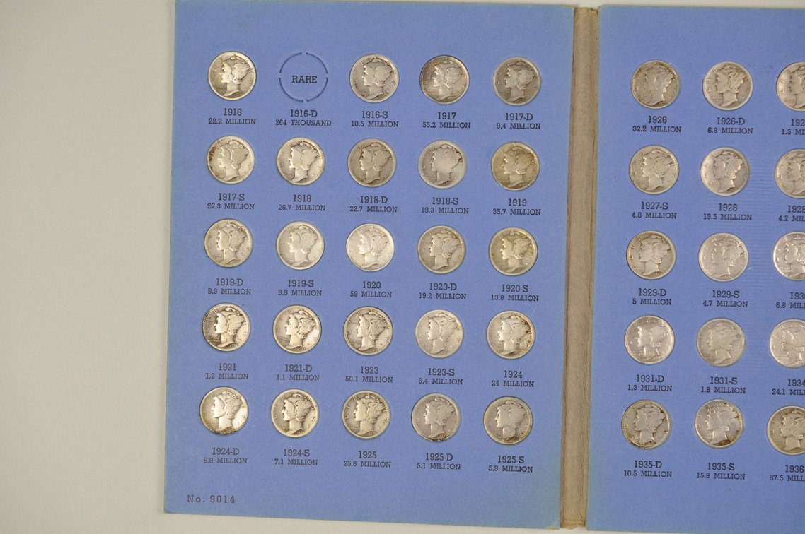 1916-1945 Mercury Dime Whitman Folder, photo 3 of 12