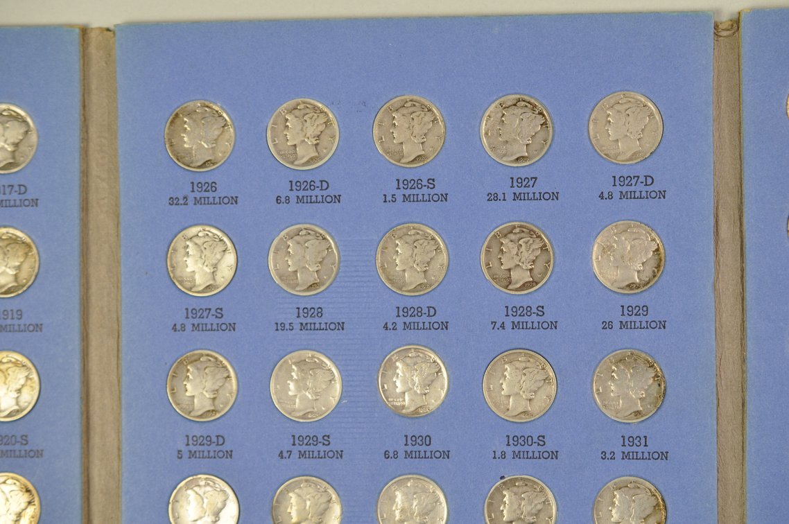 1916-1945 Mercury Dime Whitman Folder, photo 7 of 12