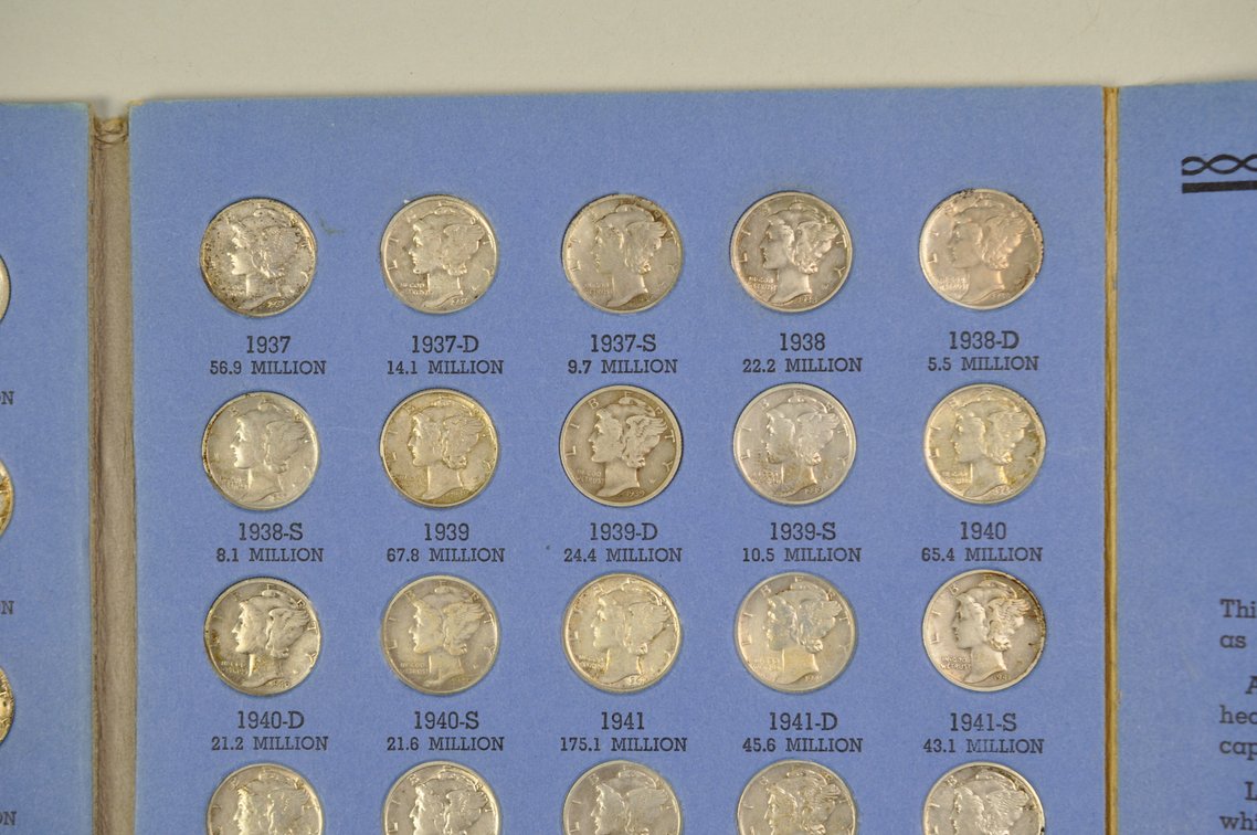 1916-1945 Mercury Dime Whitman Folder, photo 10 of 12