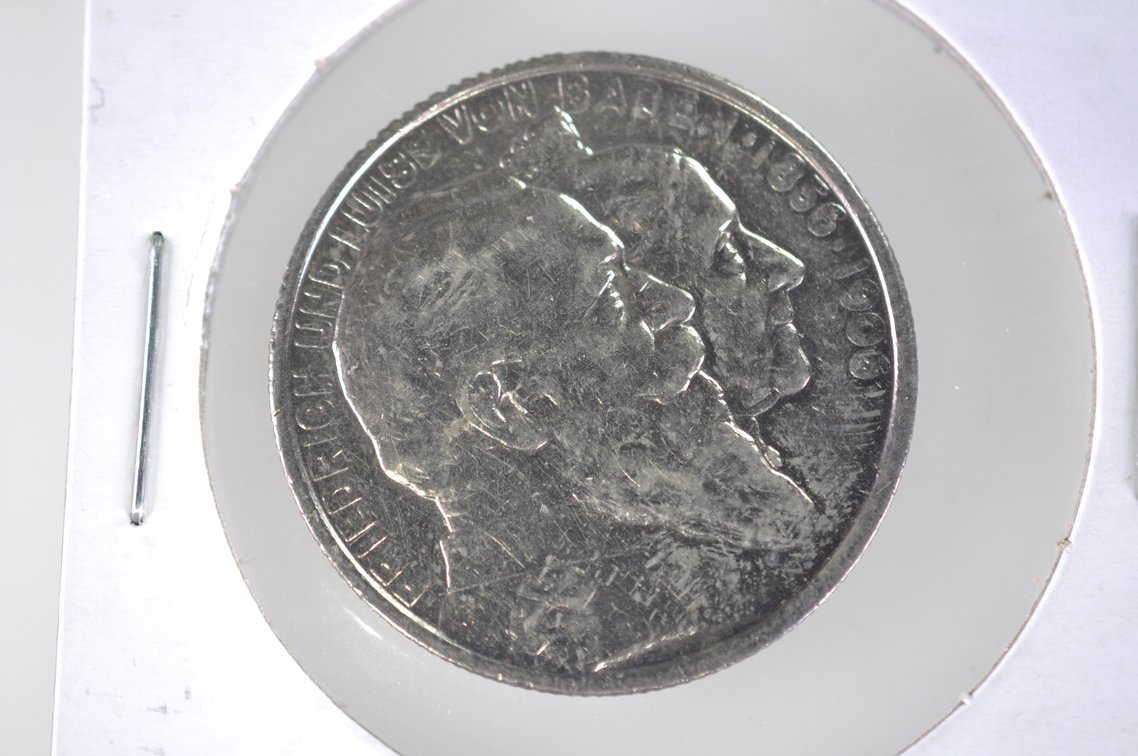 1906 and 1933 German Two Zwei Mark Coins, photo 3 of 8