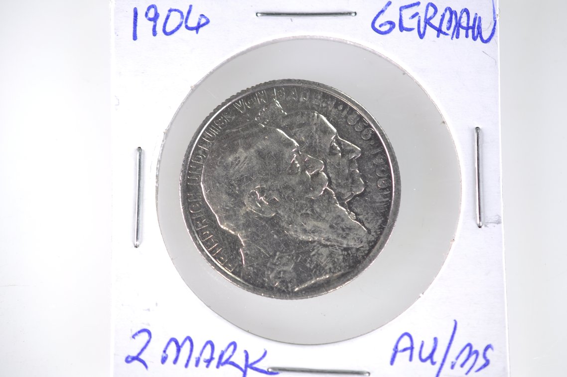 1906 and 1933 German Two Zwei Mark Coins, photo 2 of 8