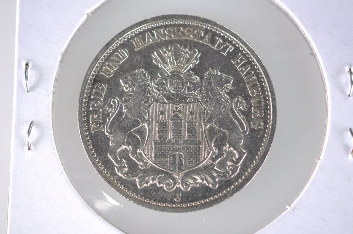 1906 and 1933 German Two Zwei Mark Coins, photo 6 of 8