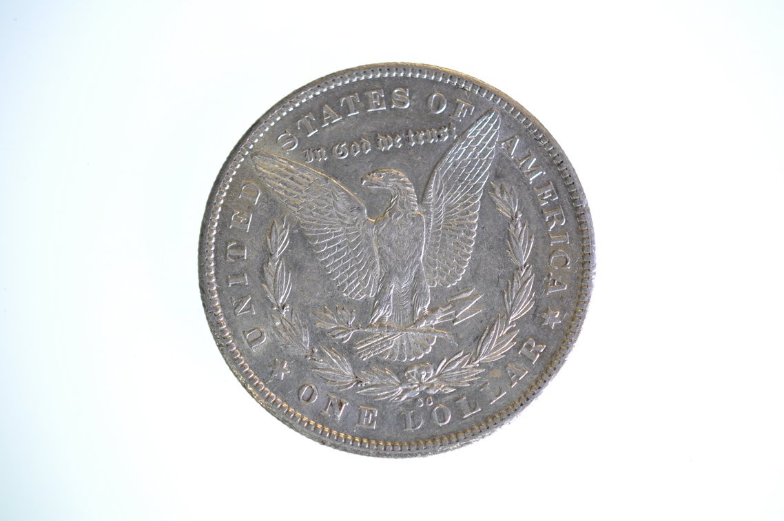 1878 Silver Morgan Dollar Carson City, photo 2 of 2