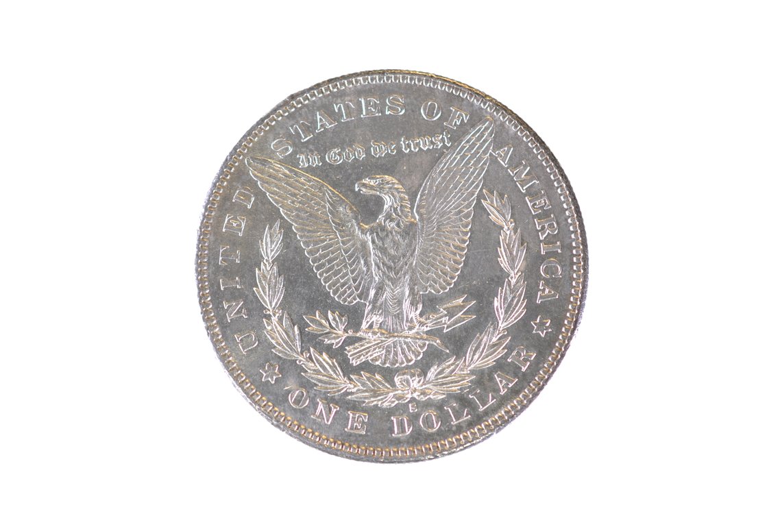 1878 Silver Morgan Dollar San Francisco, photo 2 of 2