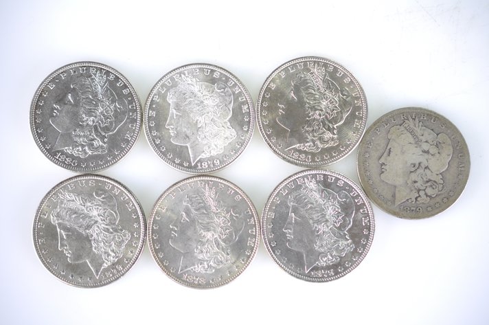 1878-1880 Morgan Silver Dollars
