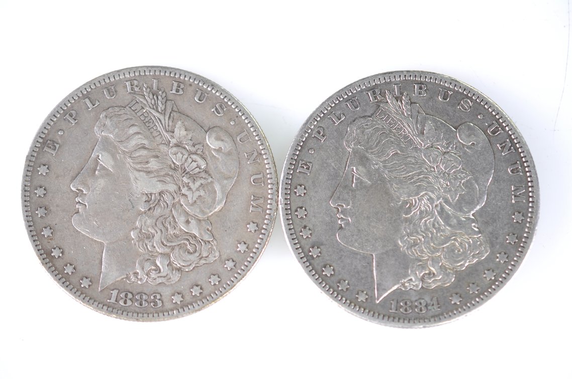 1883-1884 Morgan Silver Dollars, photo 4 of 7